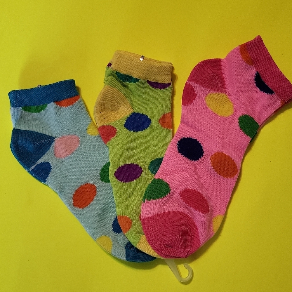 Colorful Polka Dot Socks Set